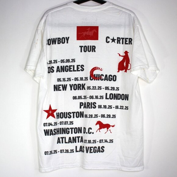 Cowboy Carter Mens Large Beyonce World Tour Concert T-Shirt NEW A1676 - Picture 1 of 7